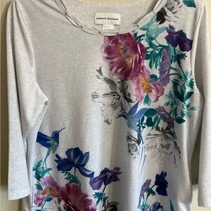 Alfred Dunner Women's Floral Print Top - Medium